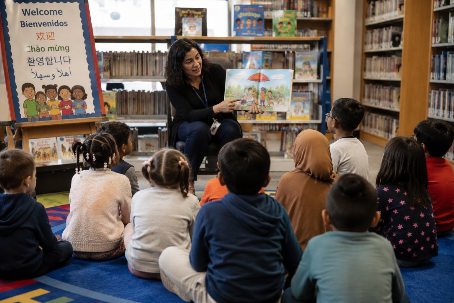 Library storytime and family learning